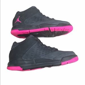 Black and Pink Toddler Girl Sneakers Size 11.5